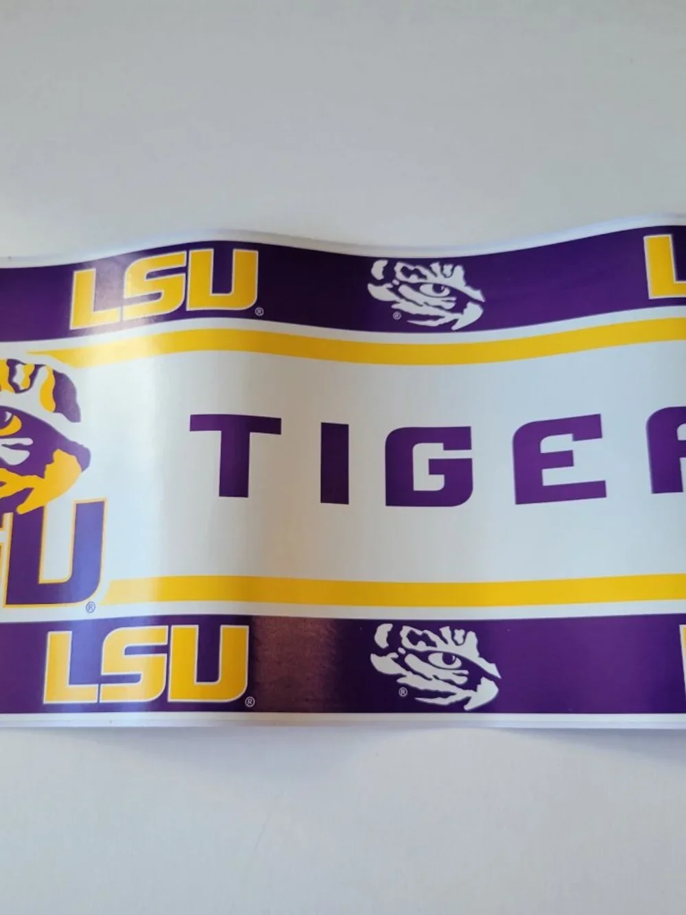 LSU TIGERS NCAA PEEL & STICK WALLPAPER BORDER